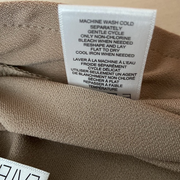 MarlaWynne Pull On Alice Crepe Flare Leg Pant Sand M New - Picture 9 of 9